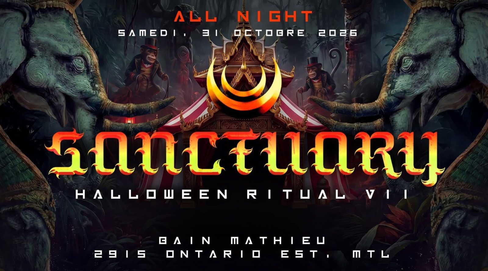 Affiche : Sanctuary, Halloween Ritual 7e [All Night]
