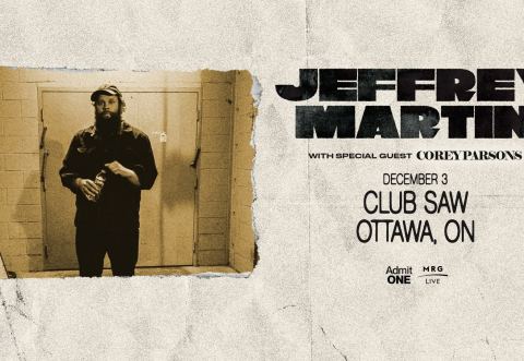 Poster: Jeffrey Martin - Ottawa, SAW Gallery, Thursday, December 3