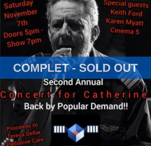 Poster: 2nd Annual Concert for Catherine, Macallan's Pub, Saturday, November 7