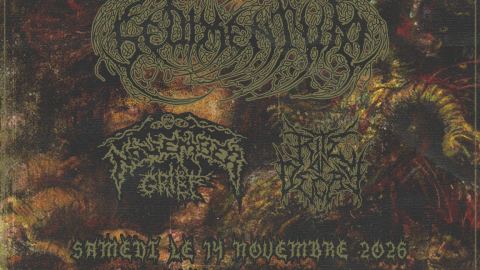 Poster: Sedimentum / November Grief / Rites of Decay // Samedi 14 novembre 2026, La Source de la Martinière, Saturday, November 14