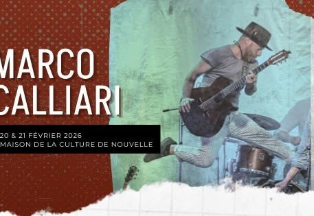 Affiche : Marco Calliari | Maison de la culture de Nouvelle, 150, route 132 Est, vendredi 20 février