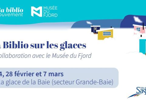 Poster: Ma biblio sur les glaces, Musée du Fjord, Saturday, March 7