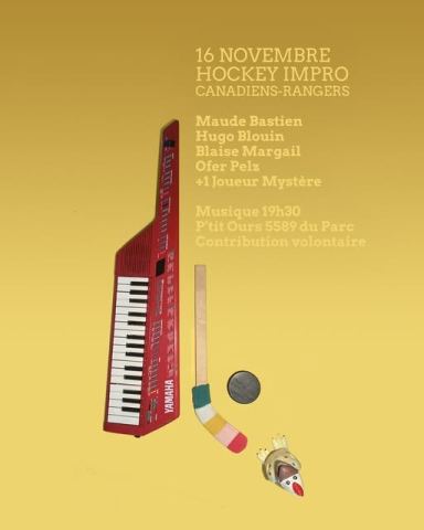 Poster: Hockey impro Canadiens-Rangers