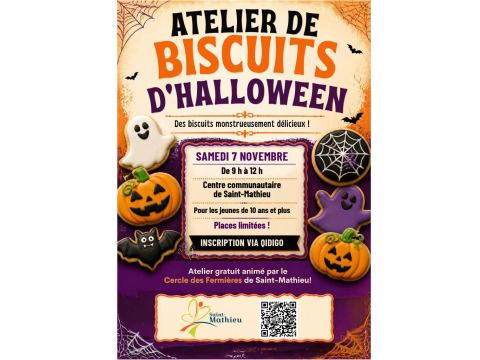 Poster: Atelier biscuit d'halloween