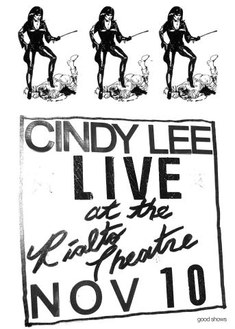 Poster: Cindy Lee - Montréal Première soirée