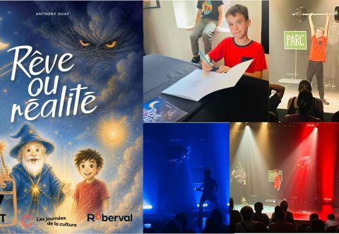 Poster: Rêve ou réalité, conte théâtral suivi d'un atelier "Apprivoise ton monstre", Salle Lionel-Villeneuve, Sunday, September 27
