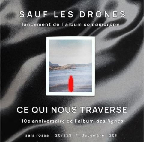 Poster: Sauf les drones @ ce qui nous traverse