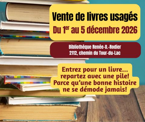 Poster: Vente de livres usagés