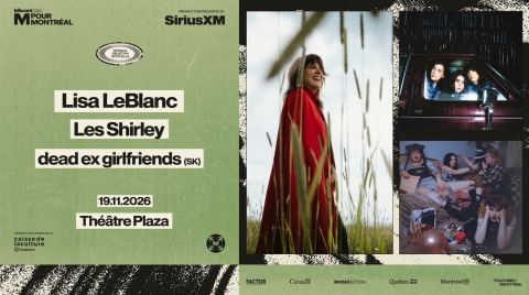 Poster: M Pour Montréal | Sélection Officielle | Lisa LeBlanc, Les Shirley, dead ex girlfriends (sk)