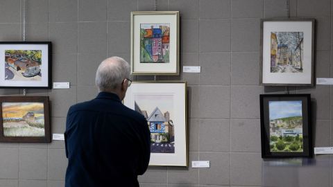 Poster: Exposition multidisciplinaire des Ateliers culturels, Centre des loisirs de Saint-Laurent, Saturday, November 7