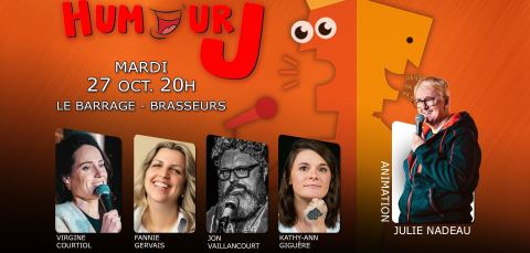 Poster: Humour J au Barrage!