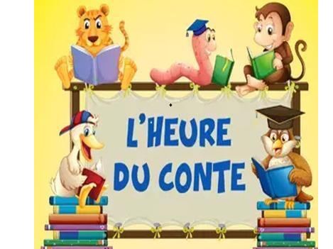 Poster: Heure du conte, Bibliothèque Timothée-Franchère, Saturday, April 24