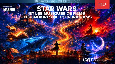 Poster: avec l'Orchestre symphonique de Trois-Rivières — Star Wars et les musiques de films légendaires de John Williams