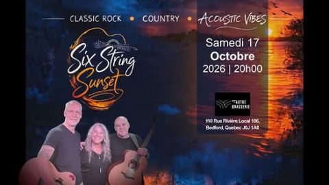 Poster: Six String Sunset Live @ L'Autre Brasserie | Acoustic Vibes 🎸🍻, L'Autre Brasserie, Saturday, October 17