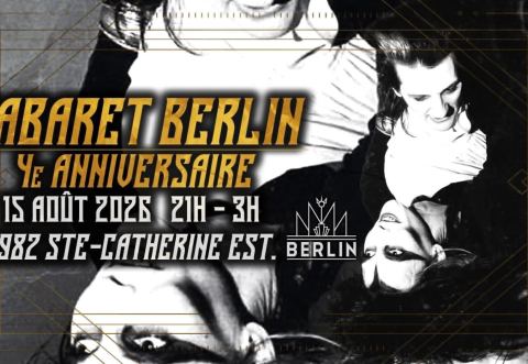 Poster: CABARET BERLIN 4e ANNIVERSAIRE 4th Anniversary