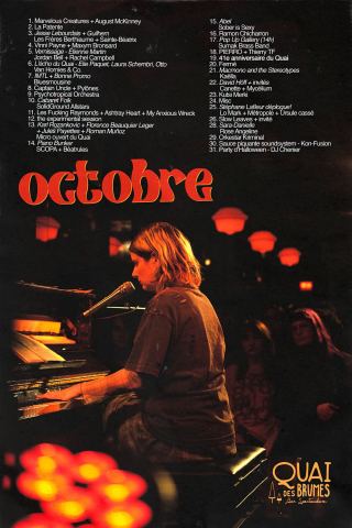 Programme poster: Programmation d’octobre 2026