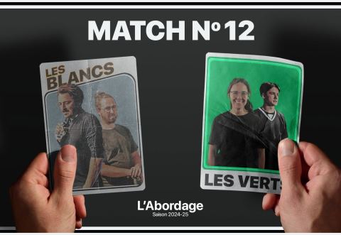 Poster: Match #12 de L'Abordage : Blancs et Verts, Le Boq / Boquébière - Microbrasserie, Sunday, December 1