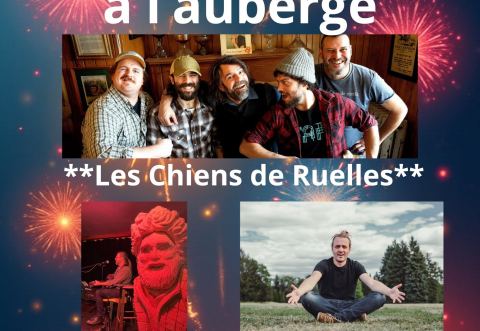 Poster: Party du jour de l’an 2026, Auberge de jeunesse de Tadoussac, Wednesday, December 31