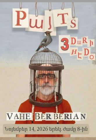 Poster: VAHÉ BERBERIAN — PAYTS (3 dari hédo)