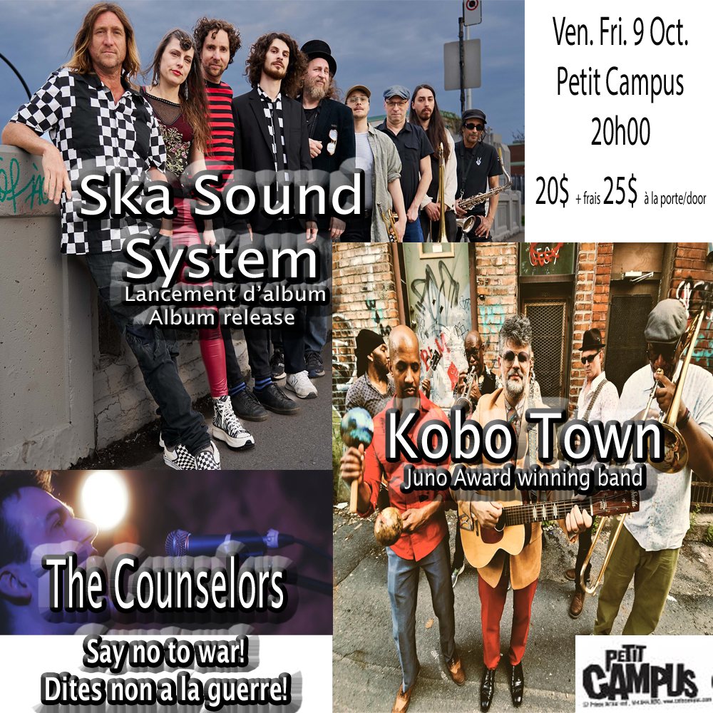 Ska Sound System +Kobo Town +The Counselors