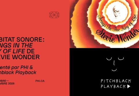 Poster: Habitat sonore : Songs in the Key of Life de Stevie Wonder, Phi (Fondation Phi pour l'art contemporain), Thursday, October 15
