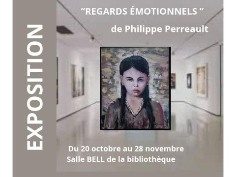 Poster: Exposition des oeuvres de M. Philippe Perreault