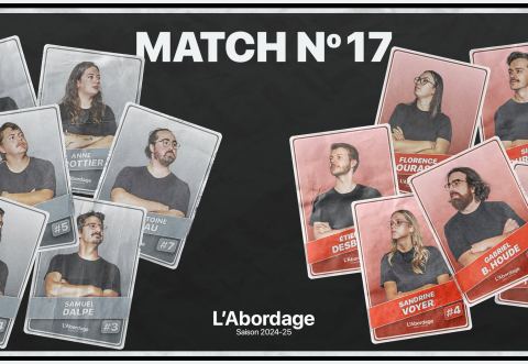 Poster: Match #17 de l'Abordage : Blancs et Rouges, Le Boq / Boquébière - Microbrasserie, Sunday, January 26