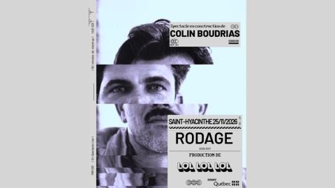 Poster: Colin Boudrias en Rodage