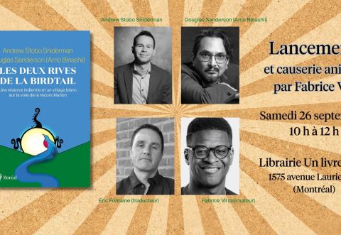 Poster: Lancement & causerie : LES DEUX RIVES DE LA BIRDTAIL, Librairie un livre à soi, Saturday, September 26