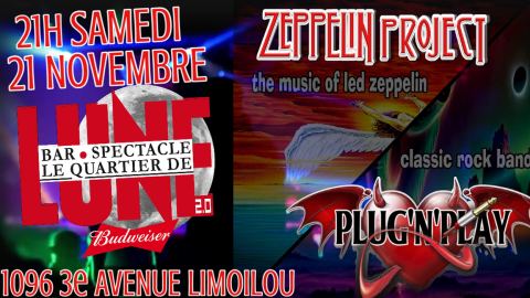 Poster: DOUBLE HOMMAGE A LED ZEPPELIN & AU ROCK AU QUARTIER DE LUNE QUEBEC