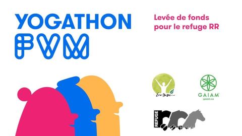 Poster: Yogathon du Festival végane de Montréal