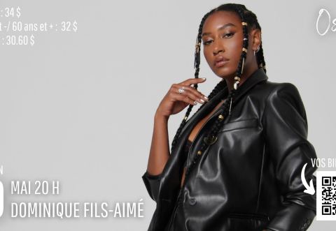 Poster: DOMINIQUE FILS-AIMÉ - SEPT-ILES, Salle de spectacle de Sept-Iles, Wednesday, May 29