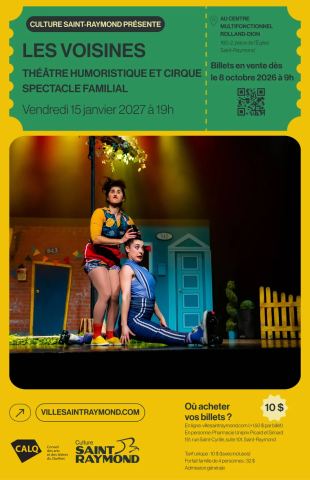 Poster: LES VOISINES - Théâtre humoristique et cirque