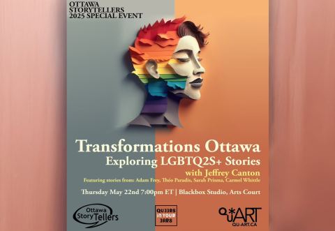 Poster: Transformations Ottawa Exploring LGBTQ2S+ Stories with Jeffrey Canton