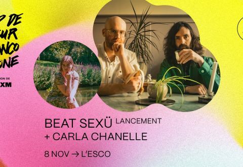Poster: BEAT SEXÜ + Carla Chanelle | CCF25, L'Escogriffe (L'Esco), Saturday, November 8