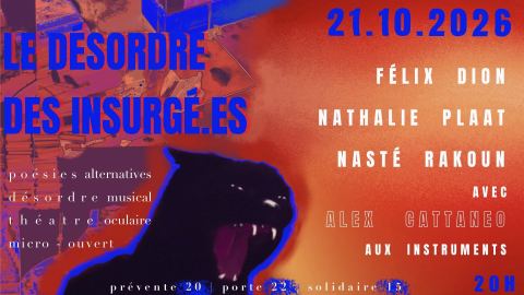 Poster: Le désordre des insurgé.es