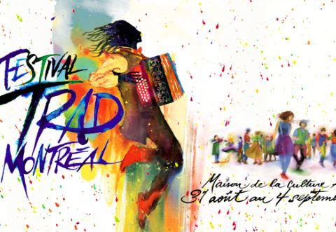Poster: Festival Trad Montréal 2022, Maison de la culture Ahuntsic, Wednesday, August 31