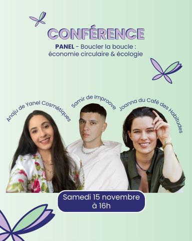 Poster: Boucler la boucle : économie circulaire & écologie - Panel au FVMTL