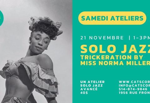 Poster: Atelier SOLO JAZZ - Trickeration, Cat’s Corner, Saturday, November 21