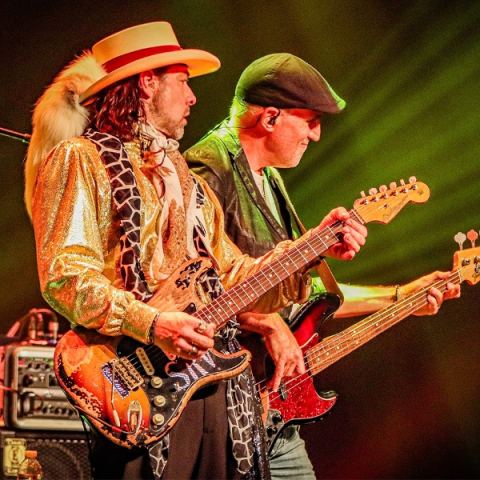 Poster: SRV Tribute Blues Band — Hommage à Stevie Ray Vaughan, Salle Méchatigan, Saturday, June 5