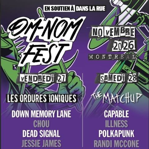 Poster: Om-Nom Fest 2026 Pass du Festival, La Sotterenea, Friday, November 27
