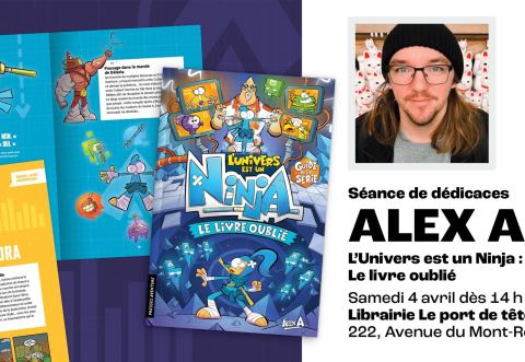 Poster: Alex A. à la librairie Le port de tête, Librairie Le port de tête, Saturday, April 4