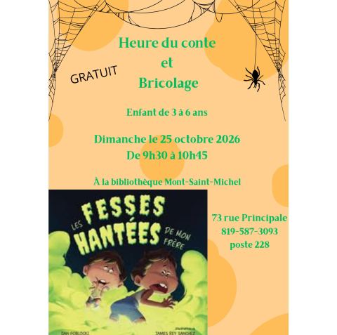 Poster: Heure de conte et bricolage