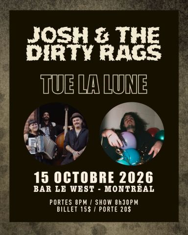 Poster: Josh & The Dirty Rags + Meredith Moon