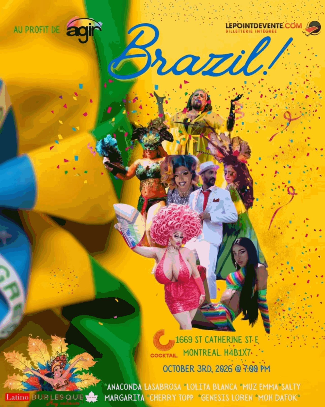 Affiche : Brazil! (au profit d'Agir)