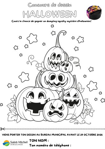 Poster: Concours de dessin - Halloween 2026
