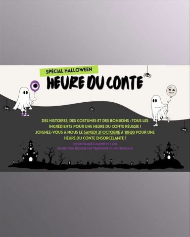 Poster: Heure du conte – Spécial Halloween