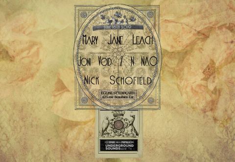 Poster: ⌱Mary Jane Leach (NY) ⌱Joni Void/N NAO ⌱Nick Schofield