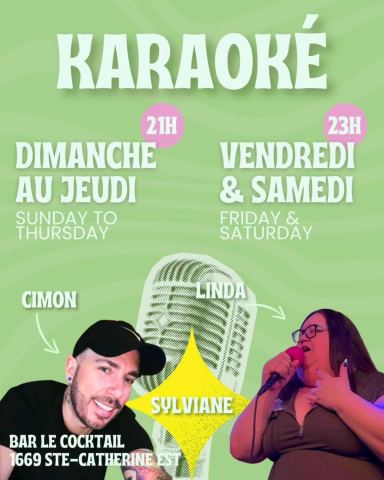 Affiche de la programmation : Karaoké