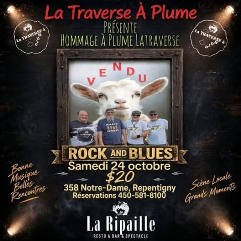 Poster: Spectacle Hommage à Plume Latraverse